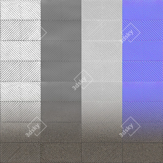  Seamless Pavement Texture Bundle 3D model image 2