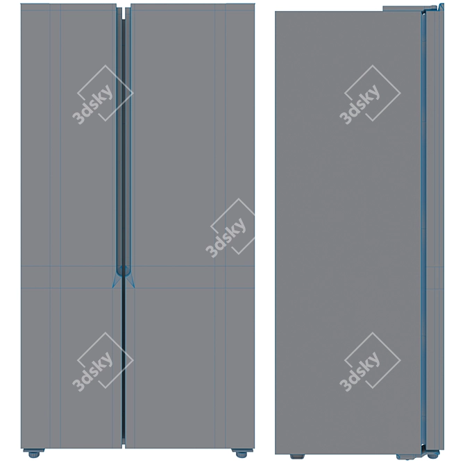 DEXP Side by Side Black 3D model image 4