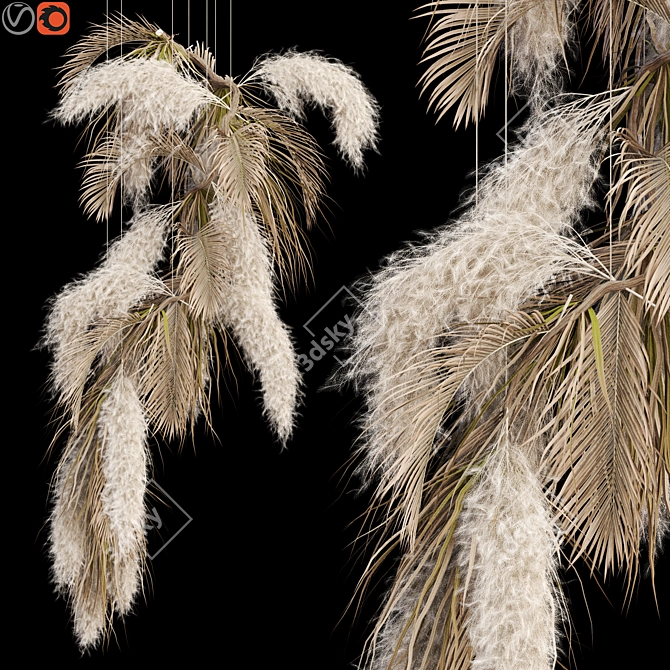 Pampas 04 Ceiling Fixture 3D model image 1