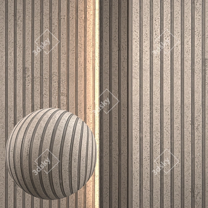 Seamless Concrete Texture Pack 3D model image 1