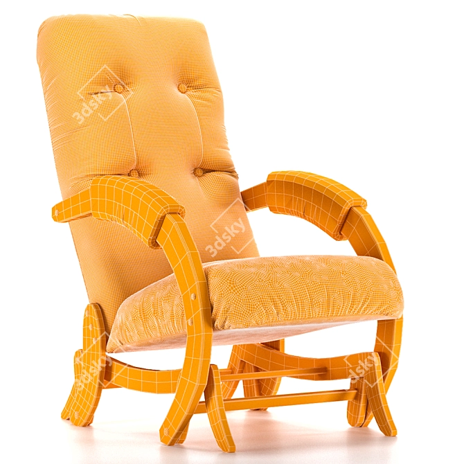 Luxury Glider Chair Madrid 3D model image 2