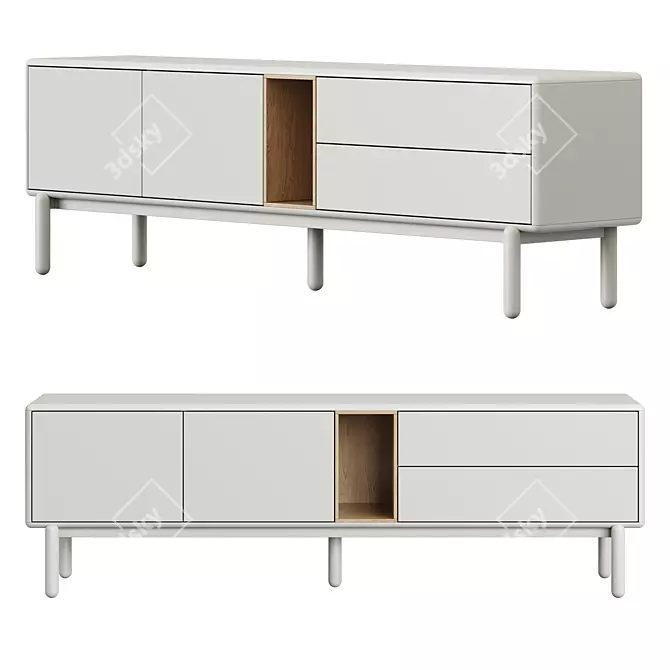 Teulat Corvo TV & Bedside 3D model image 2