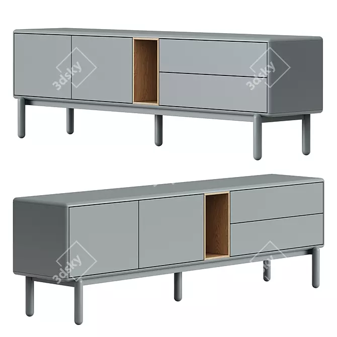 Teulat Corvo TV & Bedside 3D model image 5