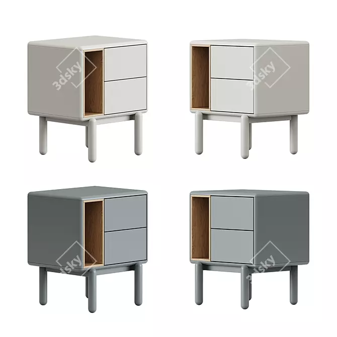 Teulat Corvo TV & Bedside 3D model image 6