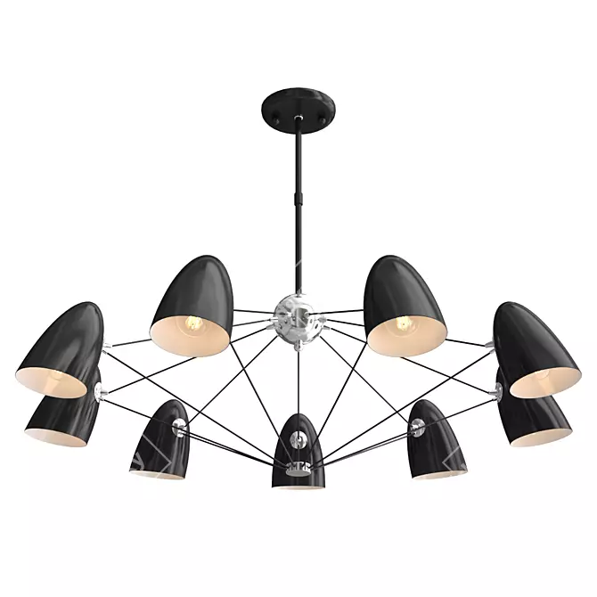 Glamourous Favourite Humpen Pendant Chandelier 3D model image 1