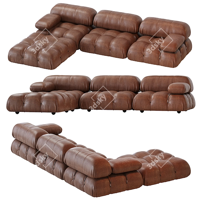 Modern Italian B&B Sofa Design 3D model image 4