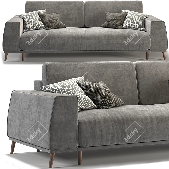 Modern 3D Sofa Laronso Model 3D model image 1