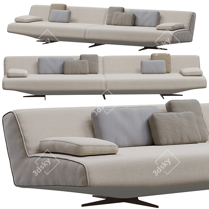 Modern Poliform Sydney Option Furniture 3D model image 1