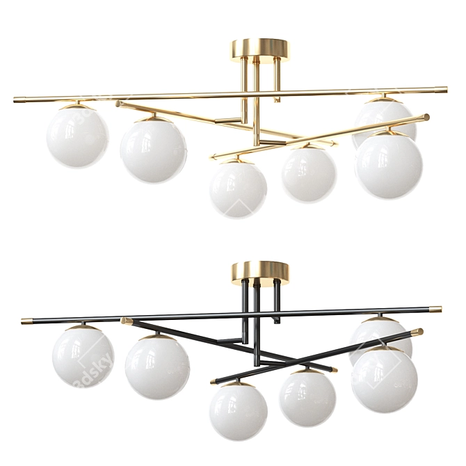 Vintage Light Fixture NOSTALGIA 6 3D model image 1