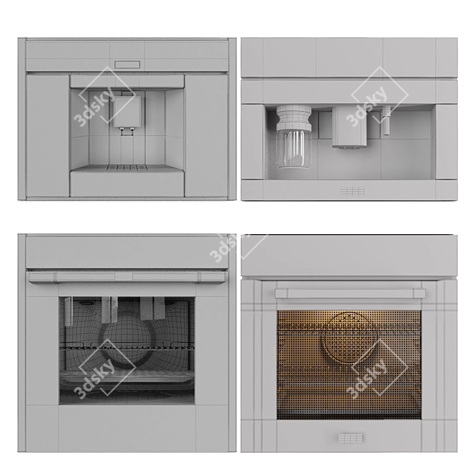 Premium Kitchen Appliance 3D Models 3D model image 7