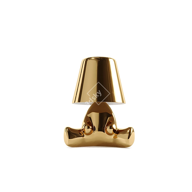 Qeeboo GOLDEN BROTHERS Character Table Lamps 3D model image 5