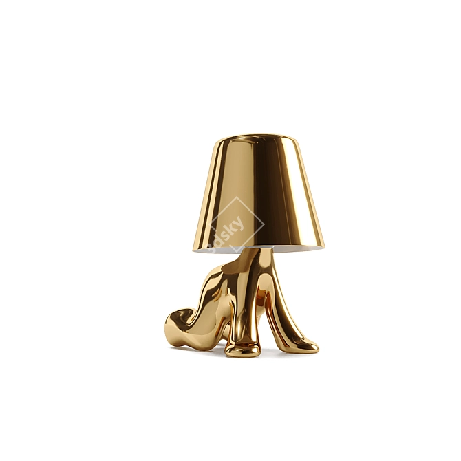 Qeeboo GOLDEN BROTHERS Character Table Lamps 3D model image 8