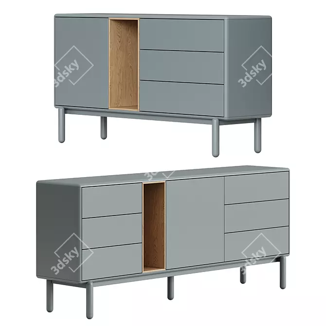  Teulat Corvo Sideboard in 2 Colors 3D model image 3