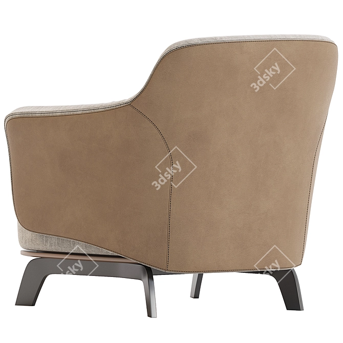 Stylish Poliform Kaori Armchair Collection 3D model image 3