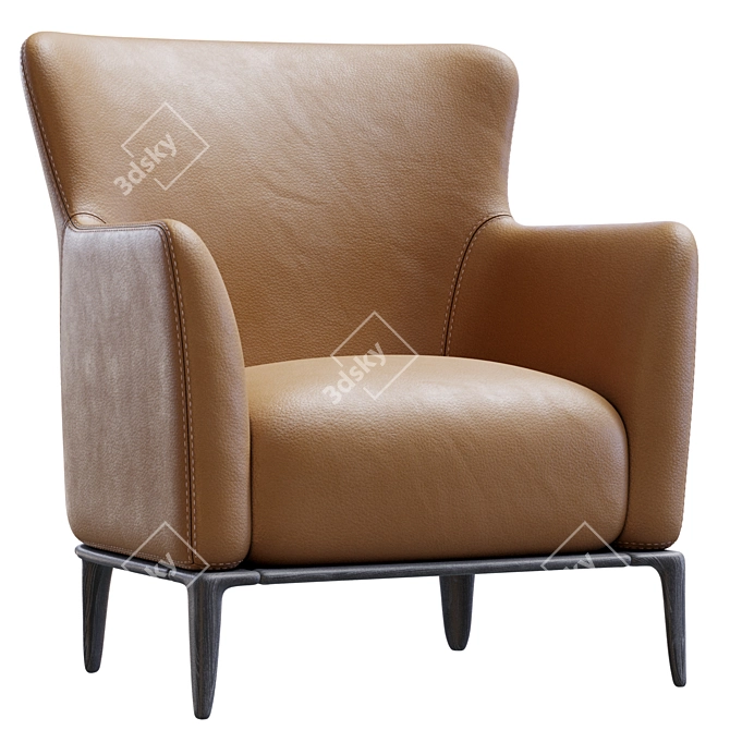 Elegant Relax Chair by Poliform 3D model image 1