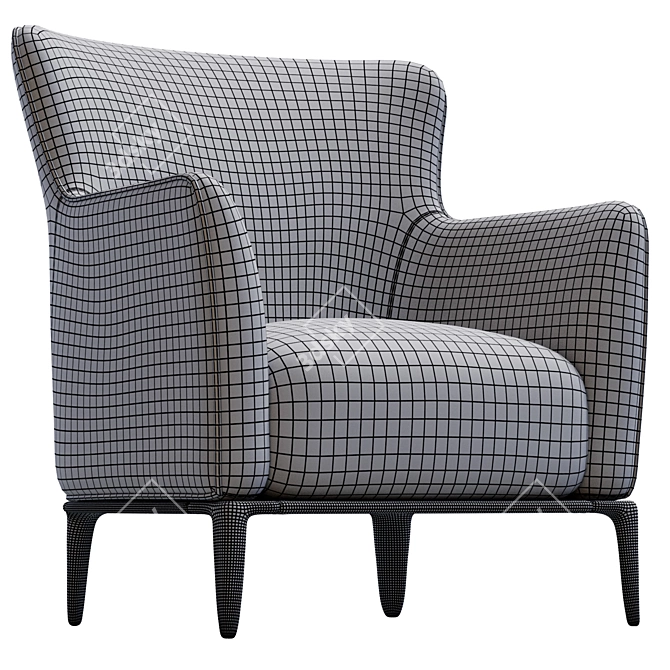 Elegant Relax Chair by Poliform 3D model image 5