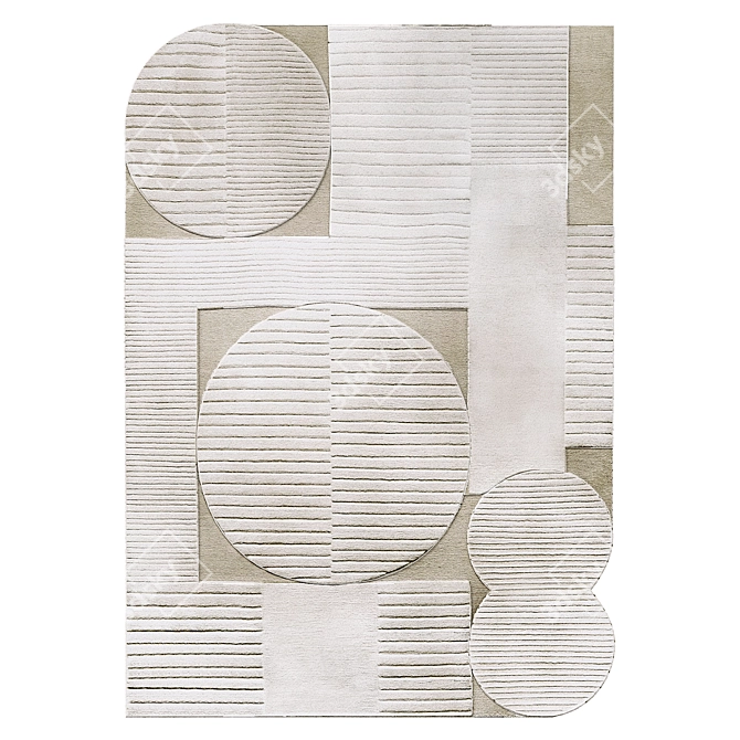 Geometric Rug Transcends Time 3D model image 1