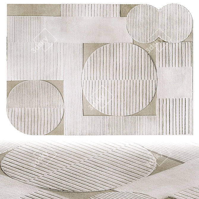 Geometric Rug Transcends Time 3D model image 2