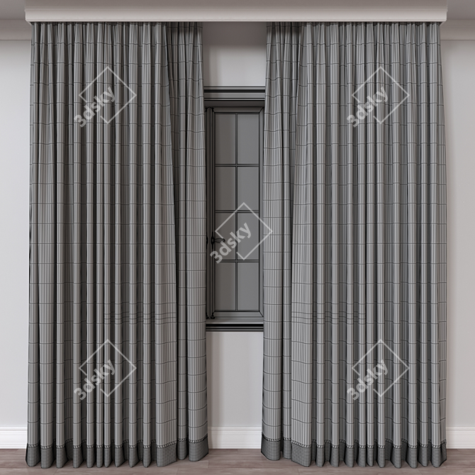 Dual-Render Curtain in FBX 3D model image 4