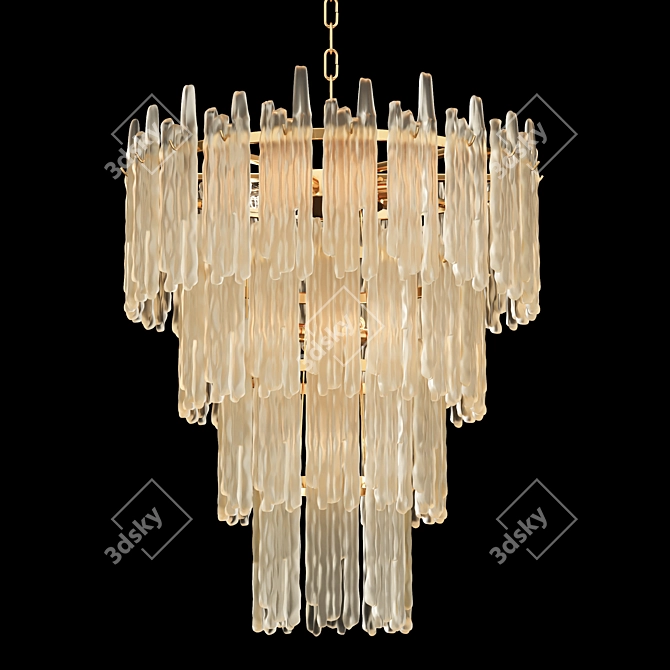 Elegant Saint Roch Chandelier Design 3D model image 1