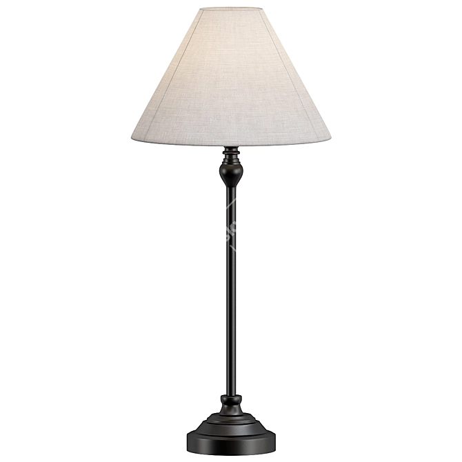 Dorma Bedford Black Table Lamp 3D model image 1