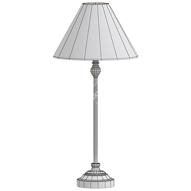 Dorma Bedford Black Table Lamp 3D model image 2