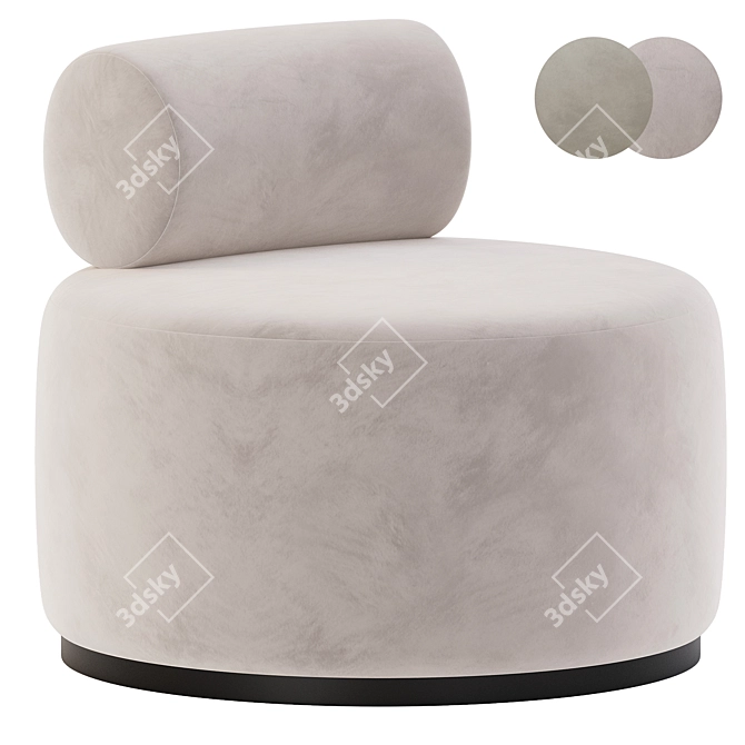 Elegant Sinclair Lounge Chair Fest 3D model image 1
