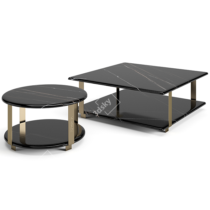 Versace Le Greca Coffee Table 3D model image 2