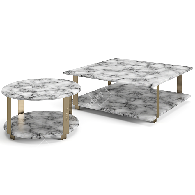 Versace Le Greca Coffee Table 3D model image 3