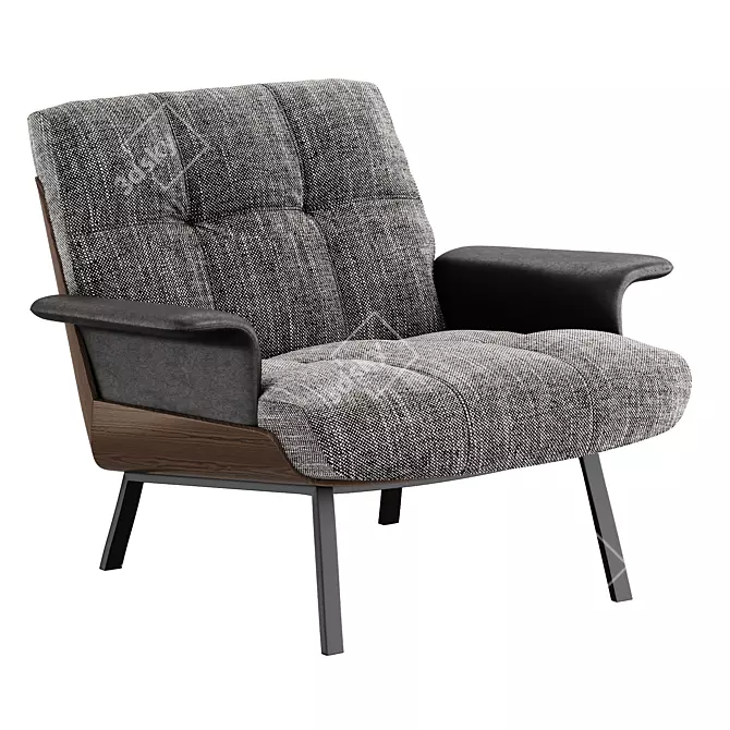 Daiki Armchairs | Minotti Design 3D model image 1