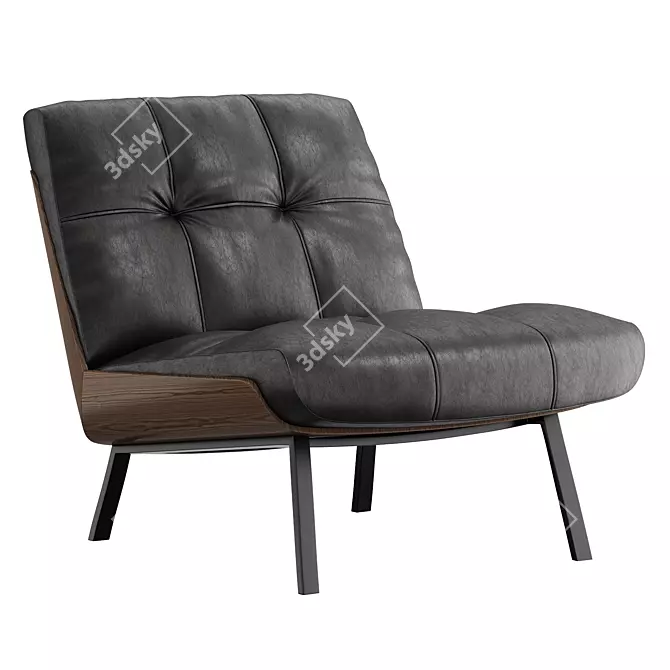 Daiki Armchairs | Minotti Design 3D model image 4
