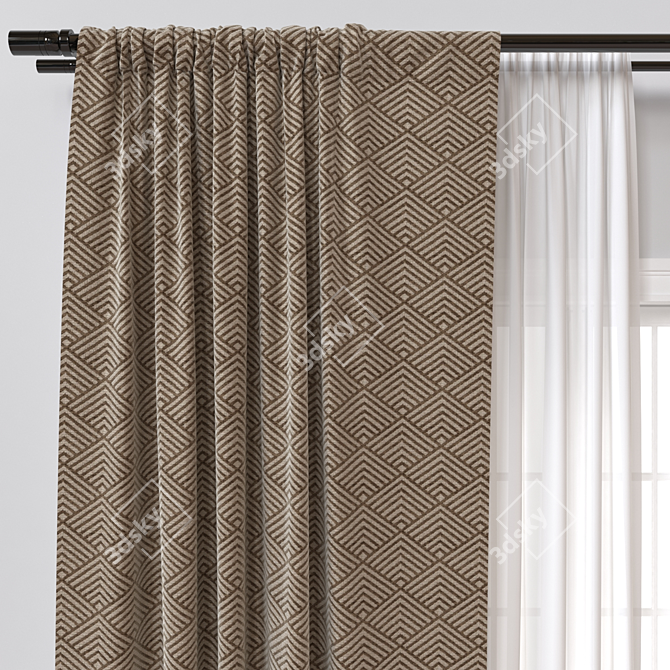 Versatile Curtain 3D Model corr.obj 3D model image 3