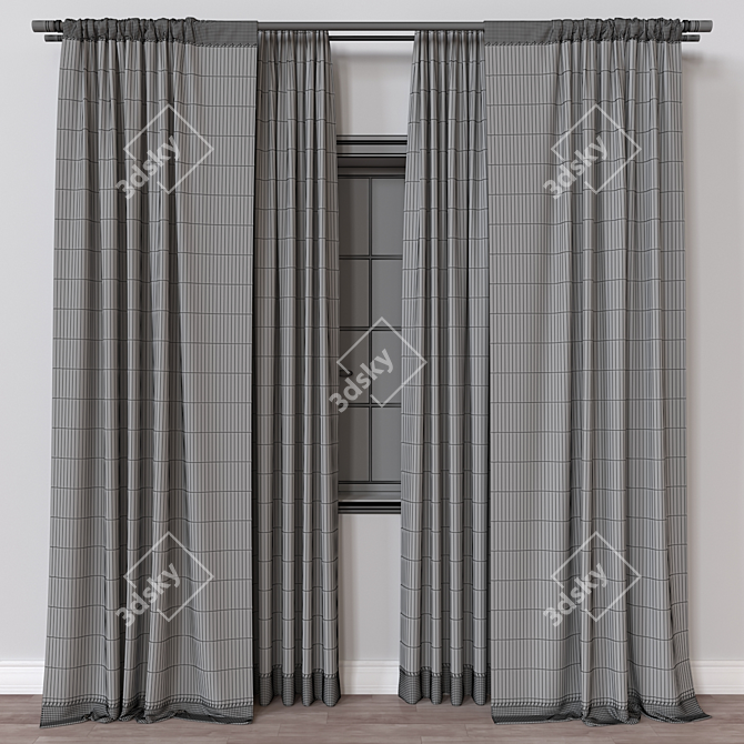 Versatile Curtain 3D Model corr.obj 3D model image 4