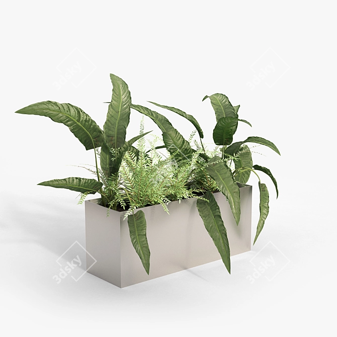  Modern Design Pot 3D Model 3D model image 3