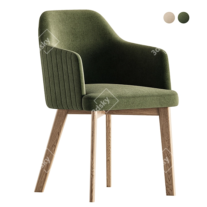 Modern Praga Chair 2017 Version 3D model image 1