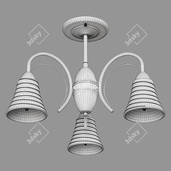 Eurosvet Dana Ceiling Chandelier 3D model image 2