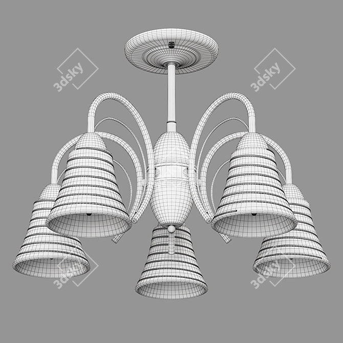  ОМ Eurosvet Dana Ceiling Chandelier 3D model image 2