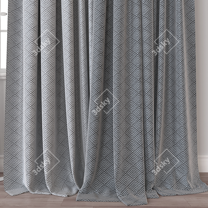  Versatile 3D Curtain Model 3D model image 3