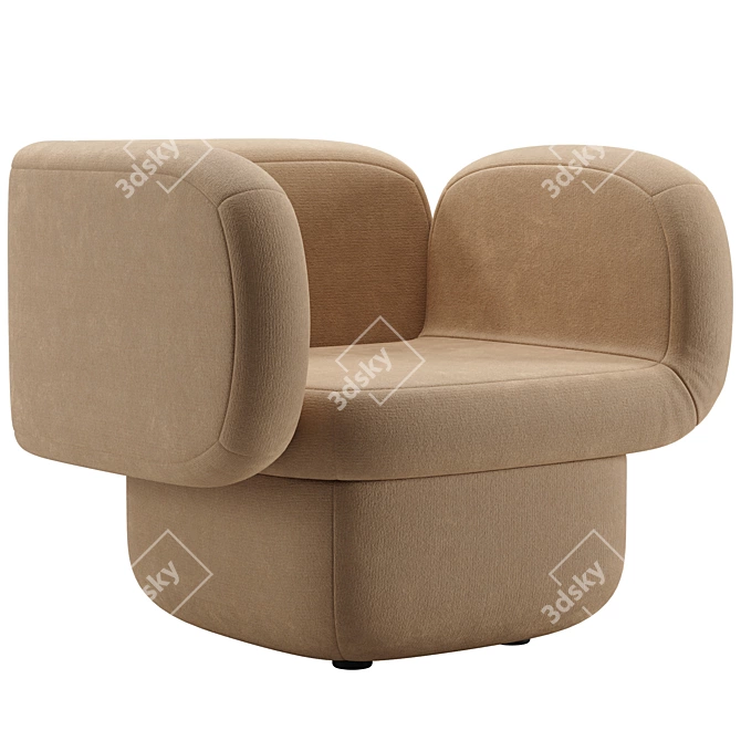 Italian Design VENTO Chair 3D model image 1