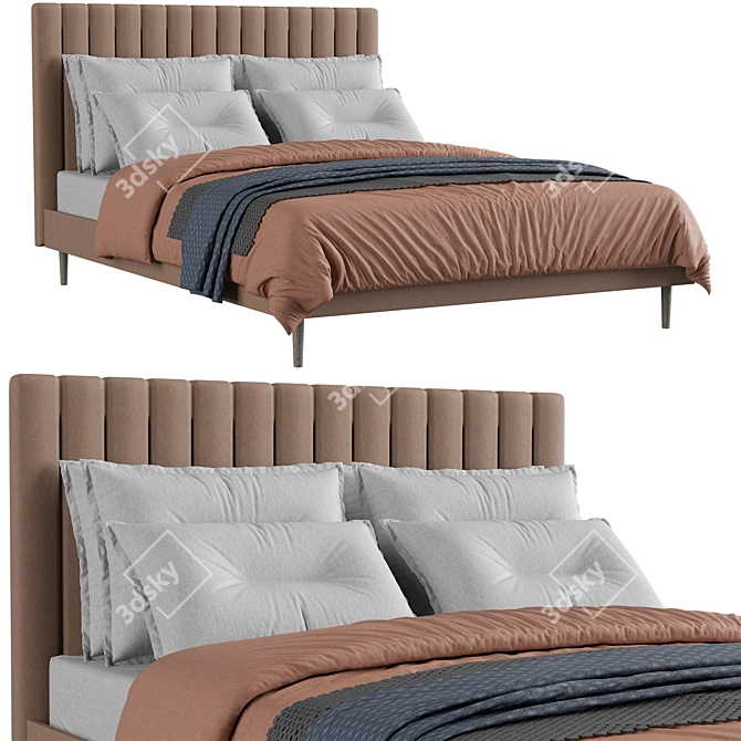 Contemporary Ormatek Madison Lite Bed 3D model image 1