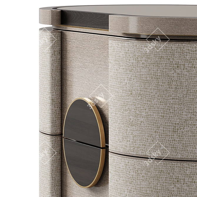 Elegant New Orleans Bedside Table 3D model image 3