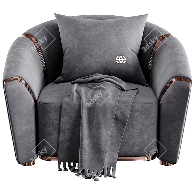 Modern Etra Armchair Design 3D model image 2
