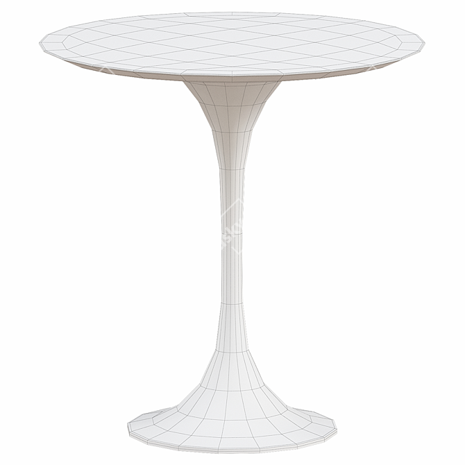 Gold Terrazzo Side Table 20 3D model image 3