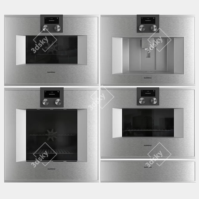 Gaggenau 400 Series Kitchen Set 3D model image 1