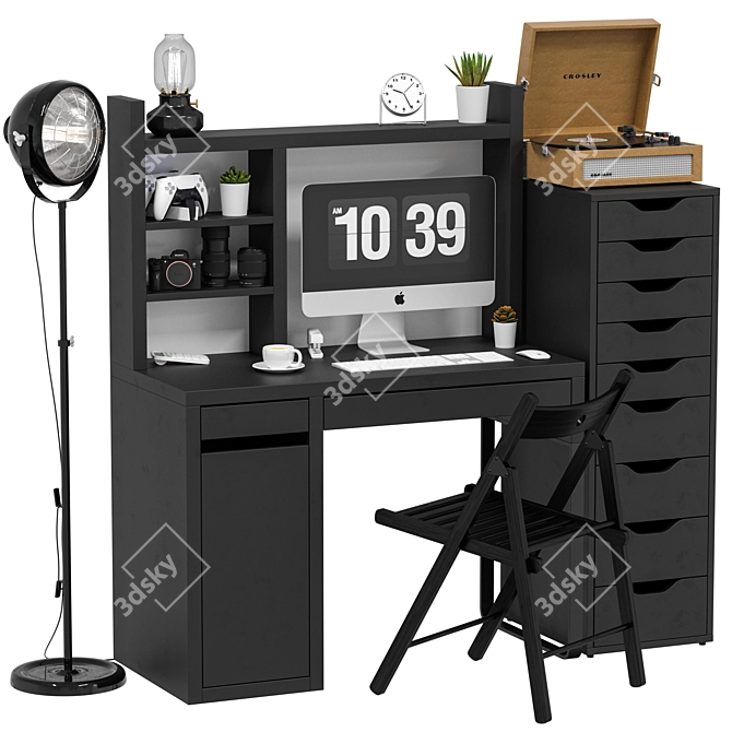 IKEA Office Workplace Set 3D model image 3