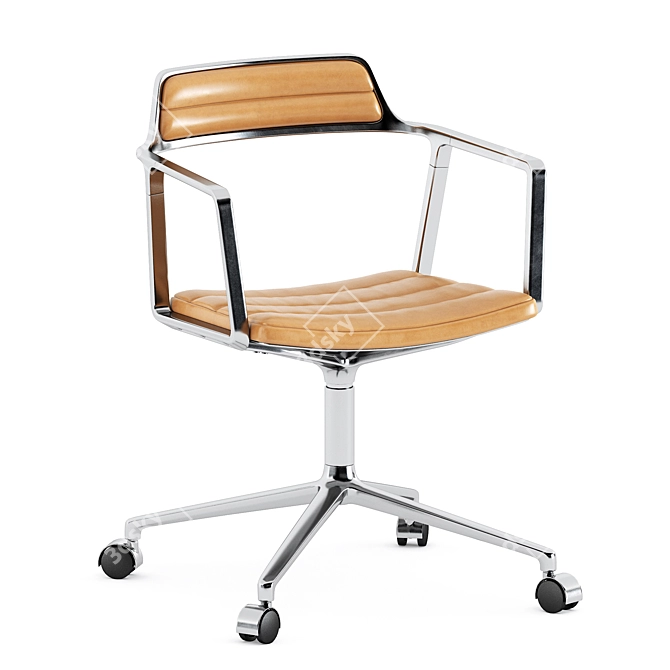 Elegant Vipp452 Swivel Chair 3D model image 2