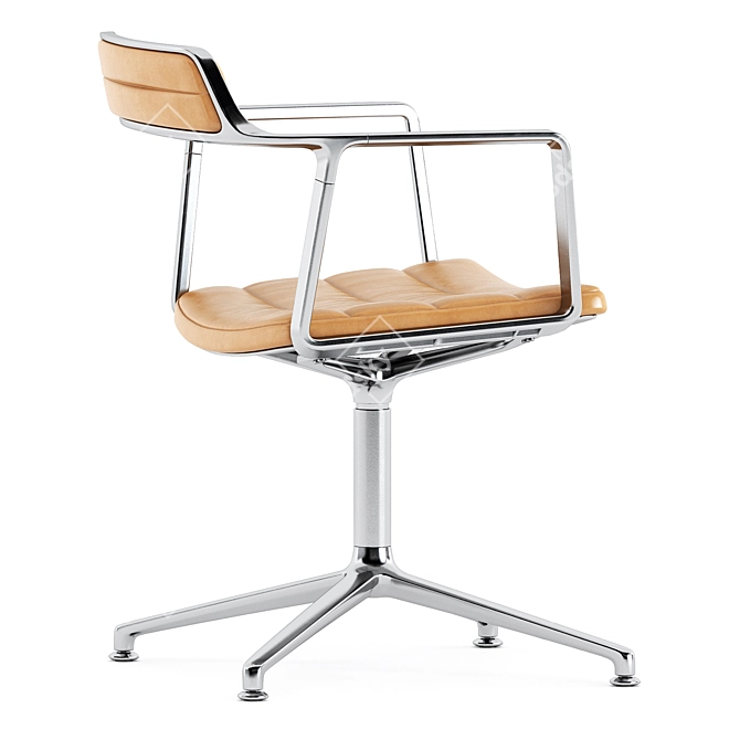 Elegant Vipp452 Swivel Chair 3D model image 3