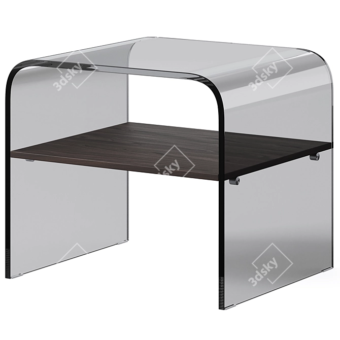 Sleek Modern Coffee Table Set 3D model image 2