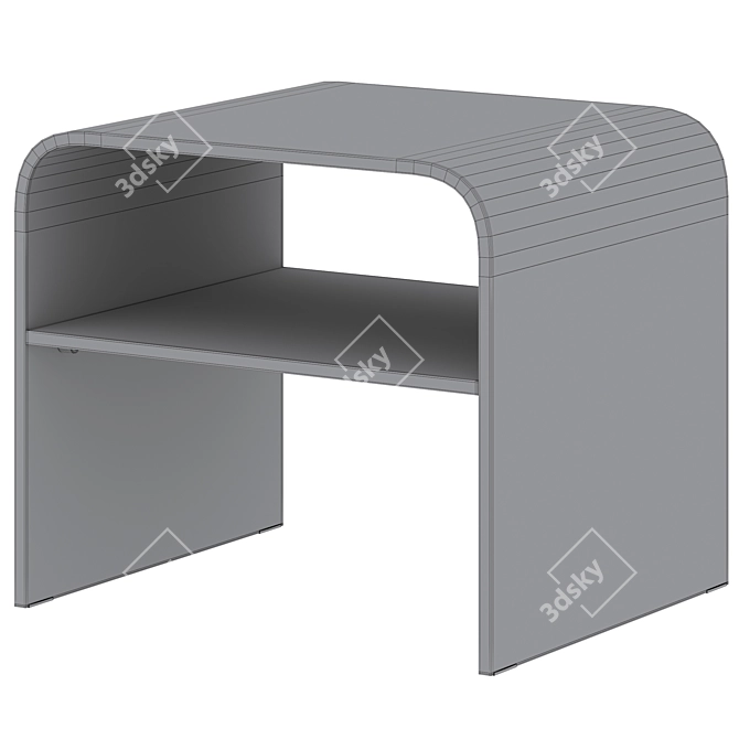 Sleek Modern Coffee Table Set 3D model image 5