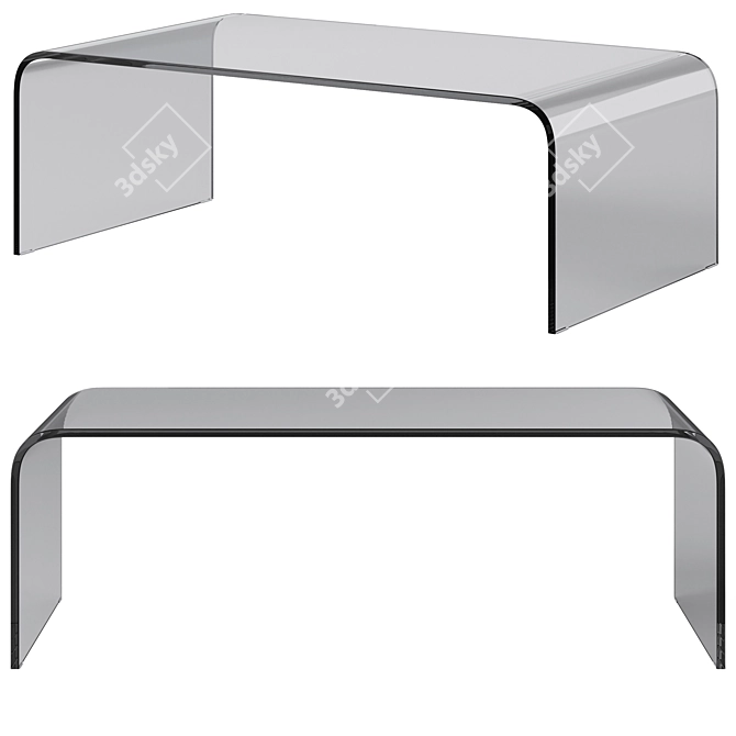 Sleek Anemone Coffee Table 3D model image 2